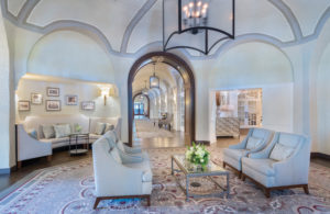 The renovated entrance of North Jersey CC now welcomes members and guests.