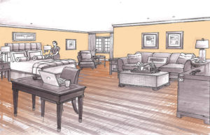 New guest rooms were scheduled to be opened on the renovated clubhouse’s second level by the end of October.