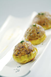 Greek-Stuffed Artichoke Hearts with American Lamb