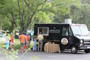 First conceived as a short-term solution to feed members during a dining-room renovation, Farmington CC’s food truck has become a “social gathering spot,” reports Executive Chef Michael Matarazzo, who now applies special creativity to “familiar and approachable foods” that are served around weekly themes from its window.