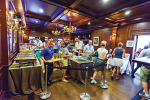 Baltusrol’s food-and-beverage team served 2,000 people a day at its seven clubhouse buffets during Championship week, while also creating and operating a popular temporary pavilion that was set up primarily for bar service. And planning paid off for smooth adjustments in both operations when weather disruptions created the need to go into “shelter mode.”