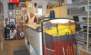 Merion Golf Club’s carefully organized and climate-controlled archives room is overseen by long-time club member John Capers.