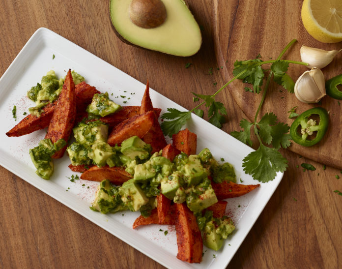 Roasted Sweet Potato Wedges_Californa Avocado Chimichurri California Avocado