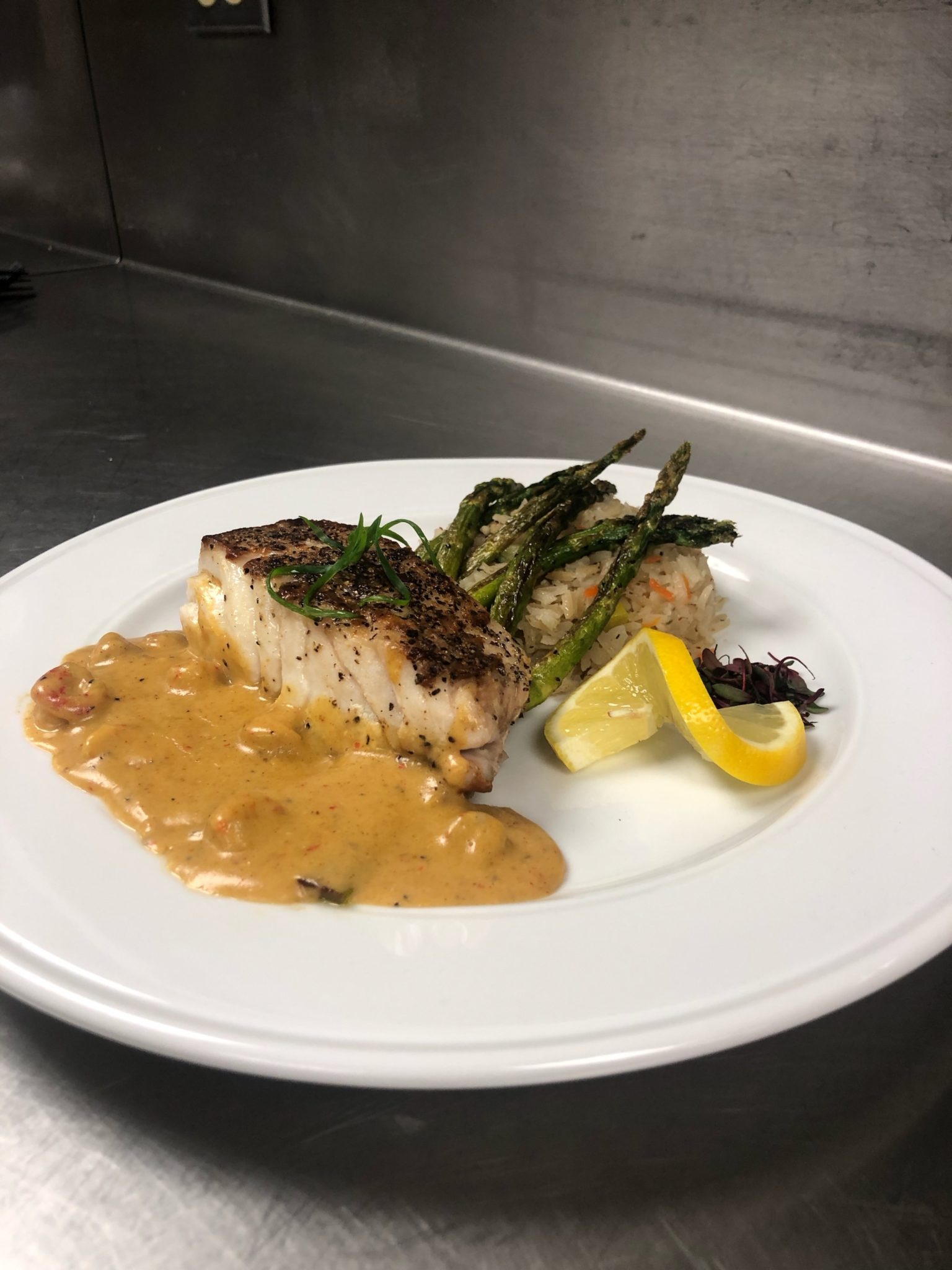 Cajun Crawfish Sauce for Fish Club + Resort Business